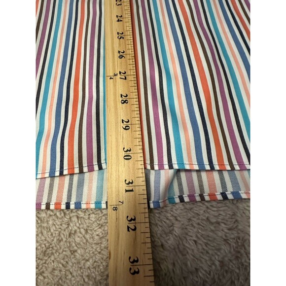 Paul Fredrick Slim Fit L/S Dress Shirt 100% Cotton Multicolor Men’s Size XL - Picture 5 of 8